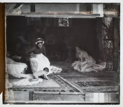 Albert Edelfelt: "Lastenkamarissa" vuodelta 1885