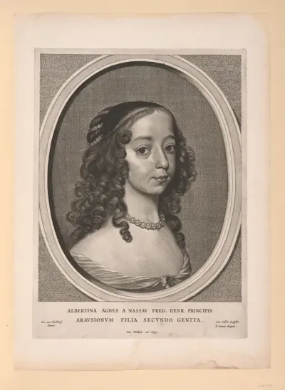 Albertine Agnes, Princess of Orange Nassau, from Nine Portraits