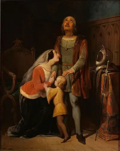 Albrecht Beiling Taking Leave of his Wife and Child