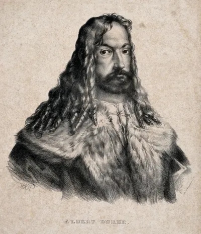Albrecht Dürer in a fur-collared coat