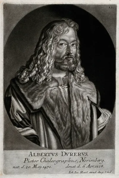 Albrecht Dürer in a fur-lined coat