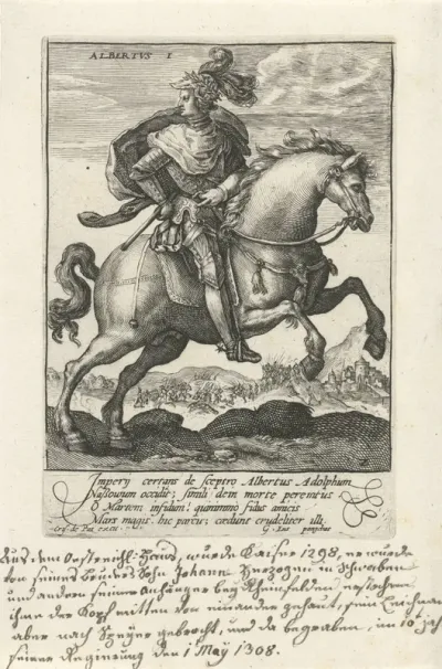 Albrecht I van Habsburg te paard