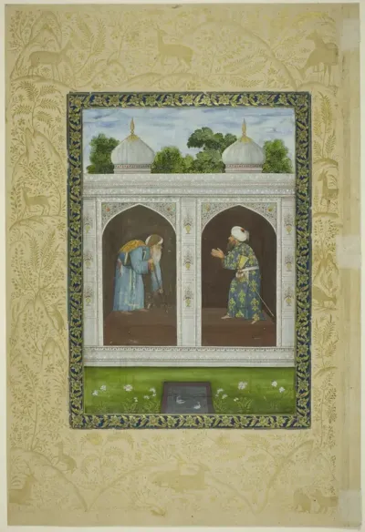 Album Page with Two Sheikhs
