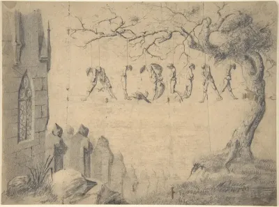 Album Title Page: Hanging Scene