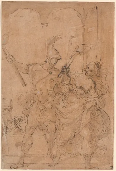 Alexander and Thaïs Setting Fire to Persepolis