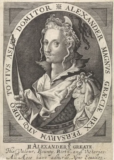 Alexander de Grote als een van de negen helden