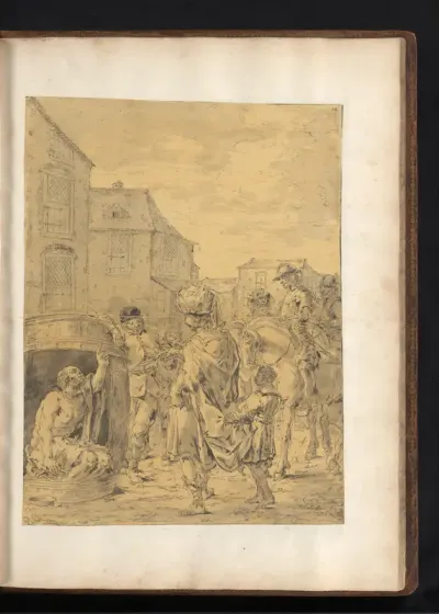 Alexander de Grote bezoekt Diogenes van Sinope