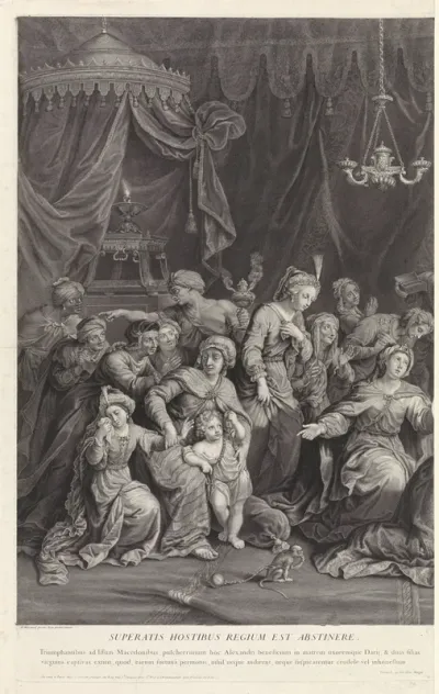 Alexander de Grote bij de familie van Darius