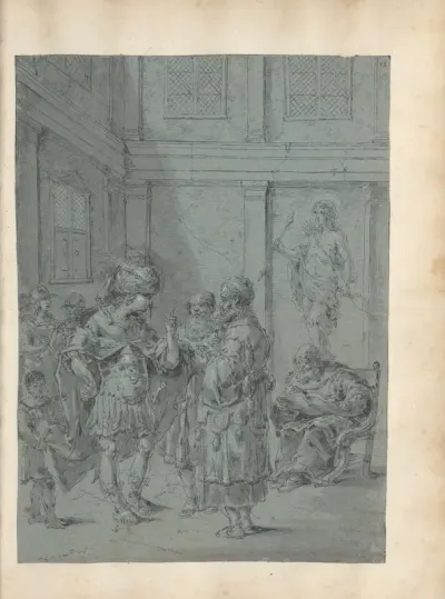 Alexander de Grote bij het Orakel van Delphi