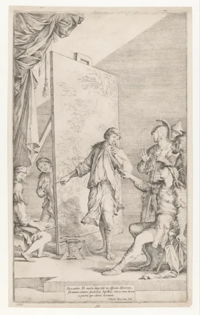 Alexander de Grote in het atelier van Apelles