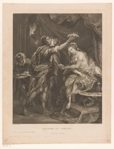 Alexander de Grote kroont Roxane