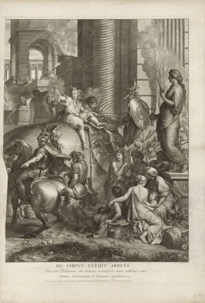 Alexander de Grote trekt Babylon binnen (rechterblad)