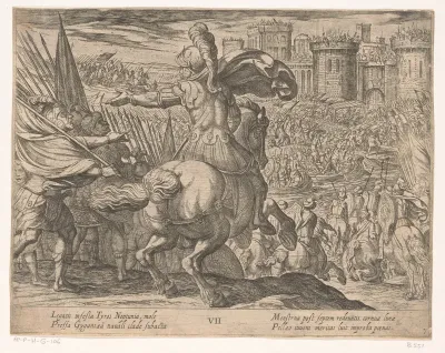 Alexander de Grote valt Tyrus aan vanuit zee