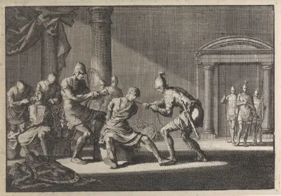Alexander en Aristobulus in de gevangenis gewurgd