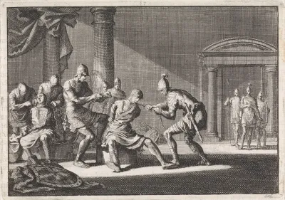 Alexander en Aristobulus in de gevangenis gewurgd