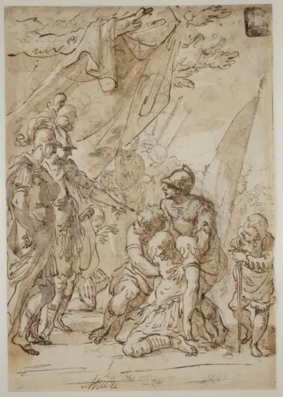 Alexander med Darius' krop(?)