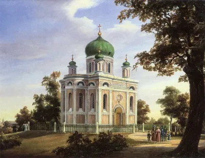 Alexander Newski Kirche bei der Alexandrowka in Potsdam