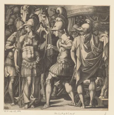 Alexander ontvangt Talestris