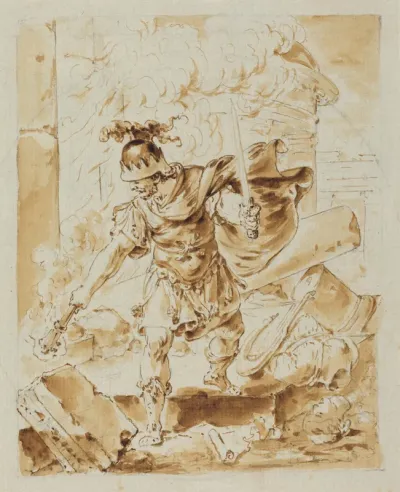 Alexander Setting Fire to Persepolis