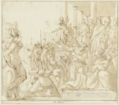 Alexander temt het paard Bucephalos