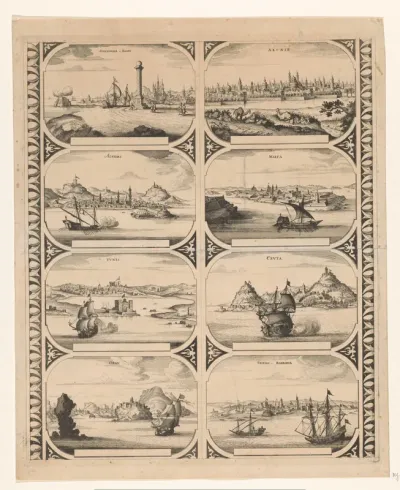 Alexandria in Egipt / Algiers / Tvnis / Oran / Alcair / Malta / Cevta / Tripoli in Barbaria