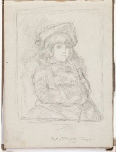 Alexandrine (Shura) Manzeyn muotokuvaluonnos