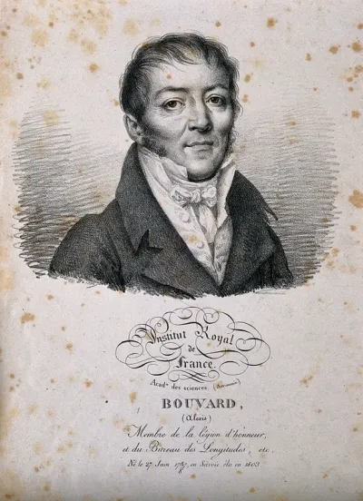 Alexis Bouvard. Lithograph by J. Boilly, 1821