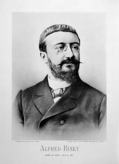 Alfred Binet. Photogravure by Synnberg Photo-gravure Co., 1898