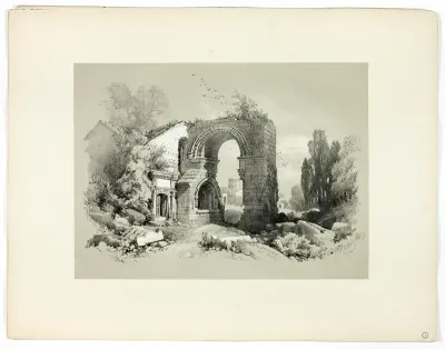 Aliscamps, W. Arles, from Picturesque Selections