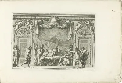 Alkoof met de dood van Cleopatra