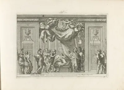 Alkoof met stervende Germanicus