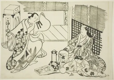 All Kinds of Household Items (Chodo zukushi), from the series "Famous Scenes from Japanese Puppet Plays (Yamato irotake)"