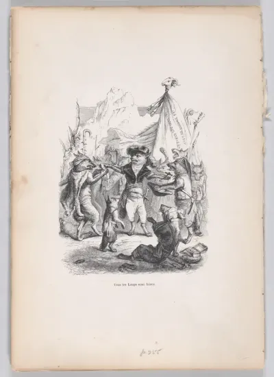All of the wolves are brothers, from "Scenes from the Private and Public Life of Animals"