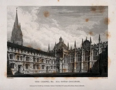 All Souls College, Oxford: chapel, with St