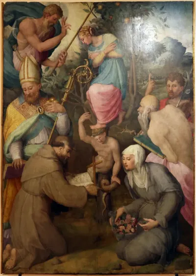 Allegoria dell'immacolata concezione e santi