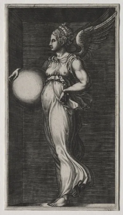 Allegorical Figure Holding a Sphere