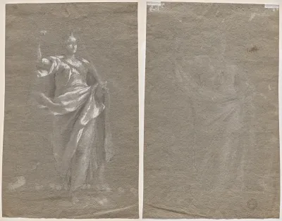 Allegorical Figure (recto and verso)