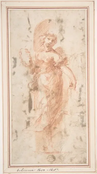 Allegorical Figure with Wreath