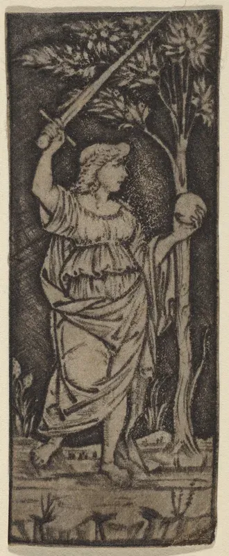 Allegorical Figure: Woman with Sword and Sphere