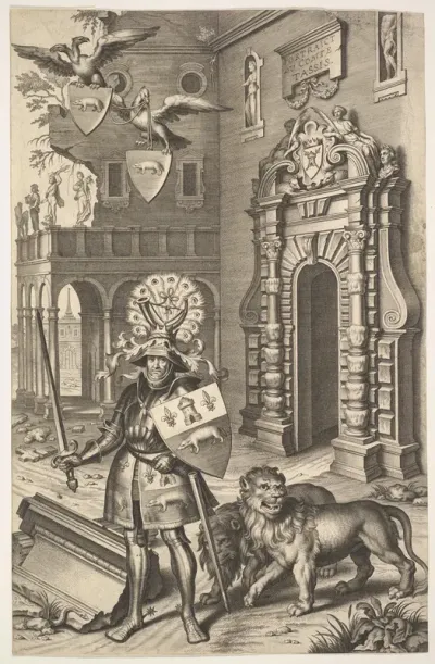 Allegorical Portrait of Count Tassis, from "Les marques d'honneur de la Maison de Tassis"