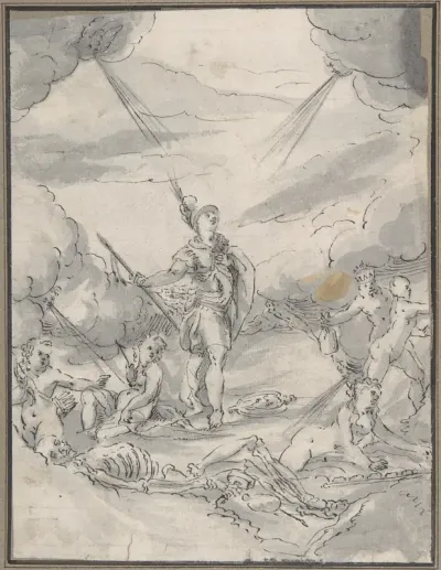 Allegorical Scene (Temptations of a Wealthy Man?)