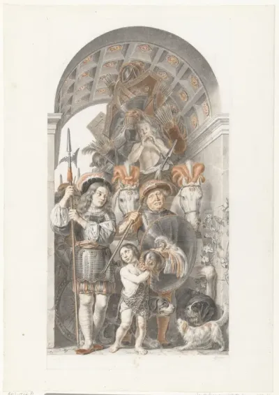 Allegorical Triumph with Spoils of Weapons