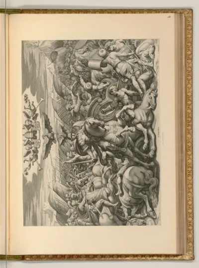 Allegorie, Alexander der Große zu Pferd, Wappen Papst Paul V. (Borghese)