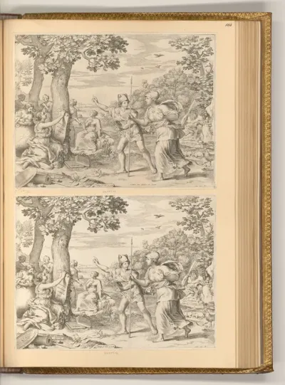 Allegorie auf die Regierung Frankreichs mit Merkur und Minerva