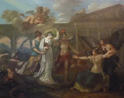 Allégorie de la France accueillant la Paix