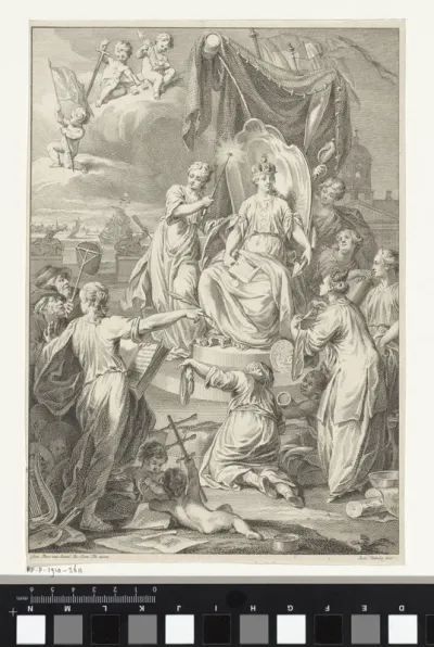 Allegorie met de Amsterdamse stedenmaagd