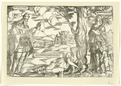 Allegorie met Eendracht, Vrede en Liefde
