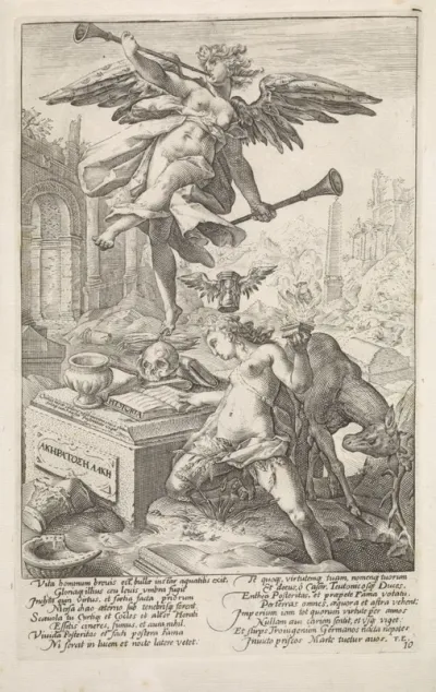 Allegorie met Faam en Historie