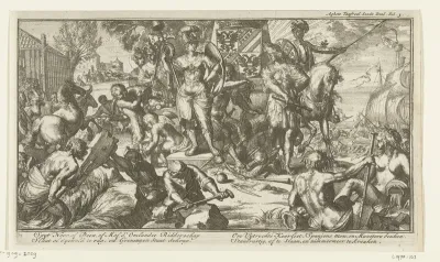 Allegorie met Groningen en Ommelanden
