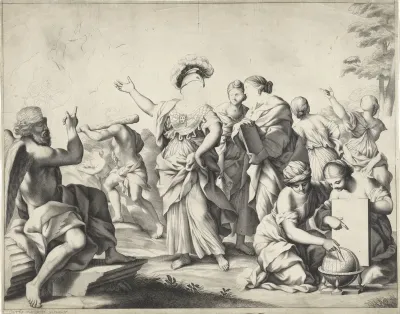 Allegorie met Minerva